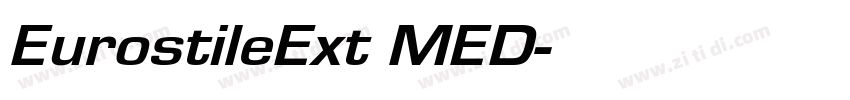 EurostileExt MED字体转换